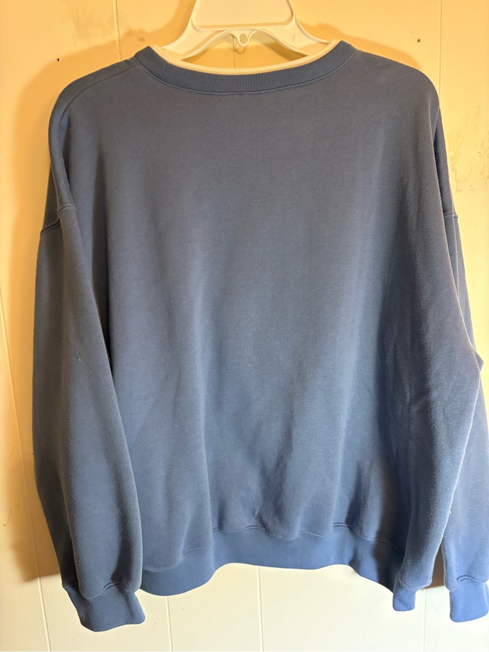 Bear Scarecrow Fall Pumpkin Halloween Vintage Sweatshirt Blue XL Bold Spirit Y2K - Picture 7 of 8